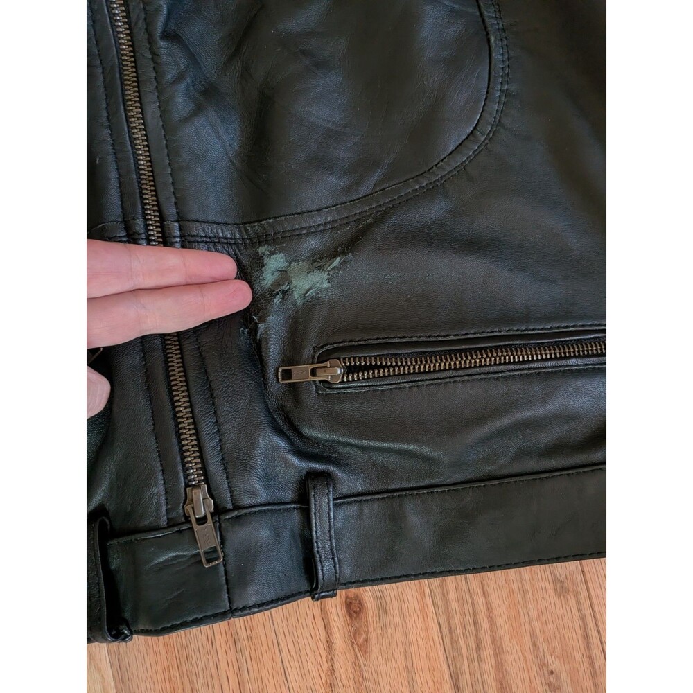 Leather BDSM Shorts Zip Around Full Access Black XL Gay Soft Lined Folsom St - Picture 13 of 14
